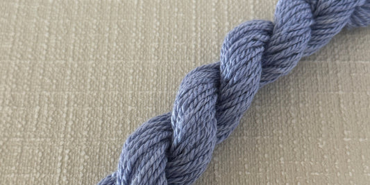 Hydrangea variegated Dinky Dyes Jumbuck thread from The Stitch Ladi