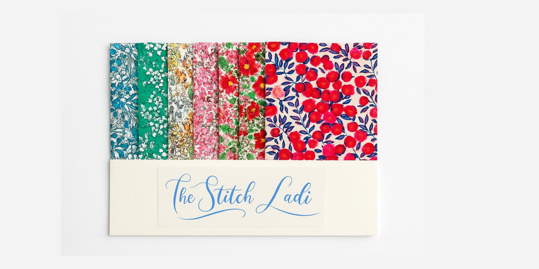 Liberty of London cotton squares for needlepoint finishing