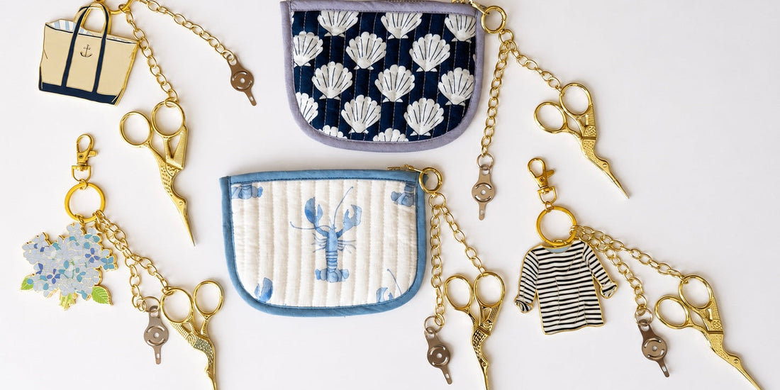Needlepoint scissors, pouches and travel tools from The Stitch Ladi