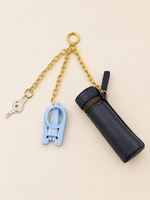Powder Blue Needlepoint Travel Chain
