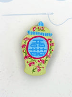 Floral Double Happiness Needleminder