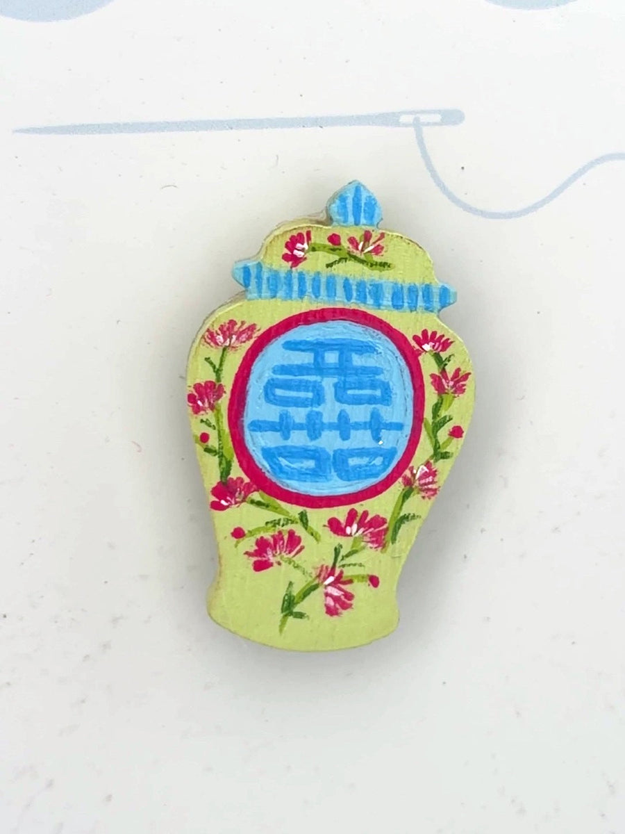 Floral Double Happiness Needleminder