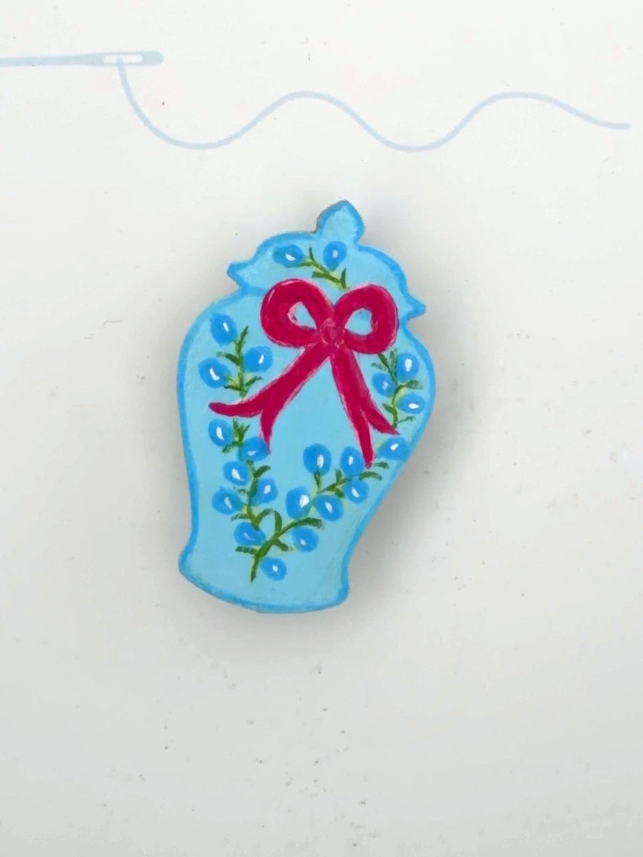 Blue Ginger Jar Needleminder