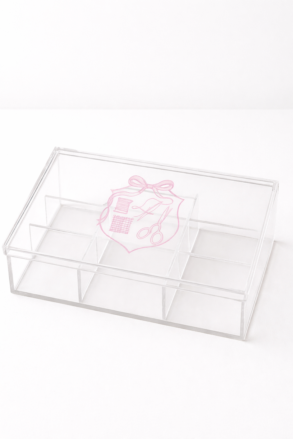 Acrylic Essentials Storage Box - Pink – The Stitch Ladi