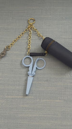 Powder Blue Needlepoint Travel Chain
