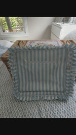 Hydrangea Trellis Ruffle Carryall Project Bag