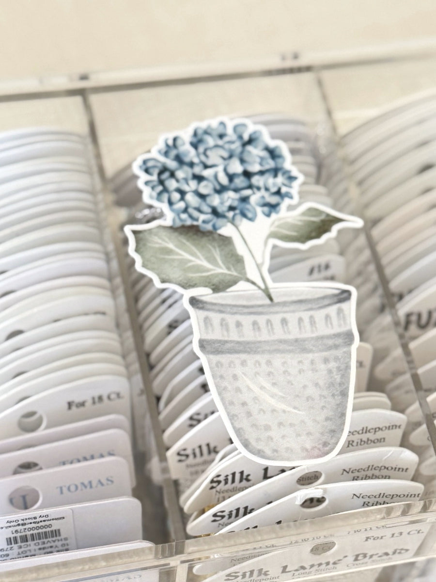 Hydrangea Thimble Sticker